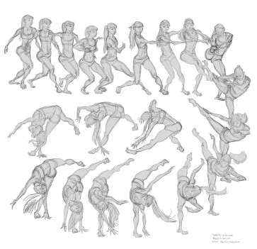 Dance High-Kick — figure reference