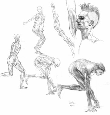 line studies of danceBenji — figure reference