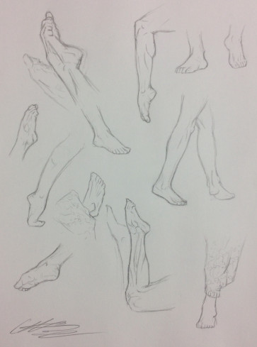 Lower Legs and Feet — figure reference