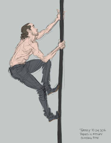 Climbing Pose — figure reference