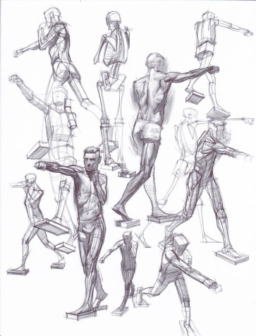 Kickboxing studies — figure reference