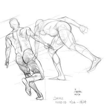 DanceHugo09 LineDrawings — figure reference