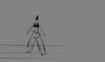 Gesture kick — figure reference