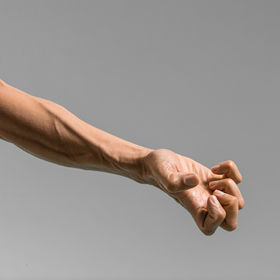 Athletic male hand 2 — figure reference