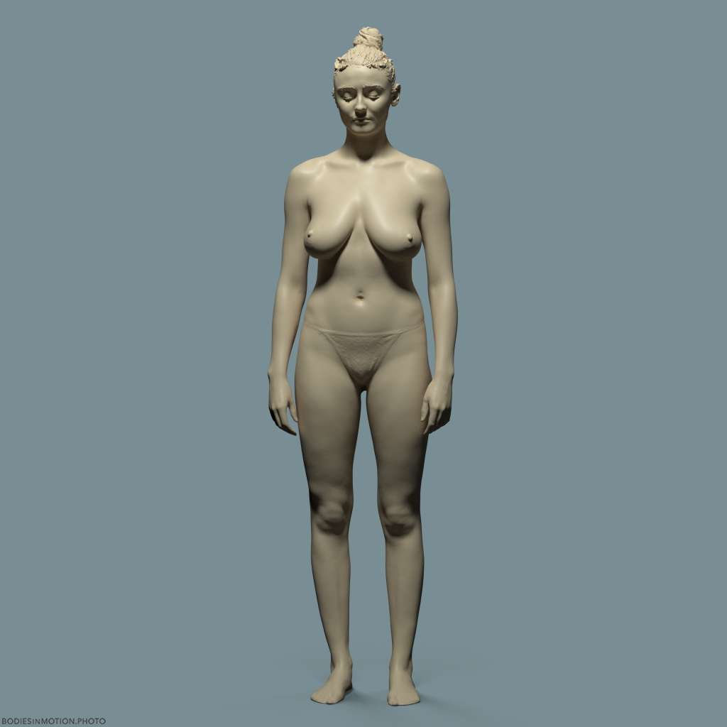 BaseFemale neutral keyLightBlue — figure reference