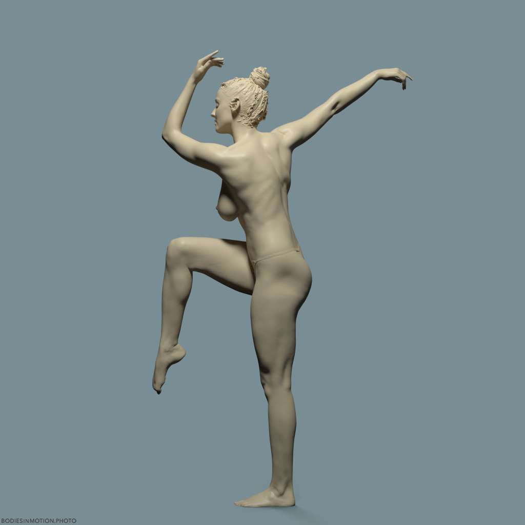 BaseFemale pose 2 keyLightBlue — figure reference
