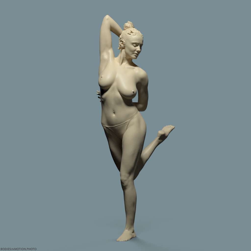 BaseFemale pose 3 keyLightBlue — figure reference
