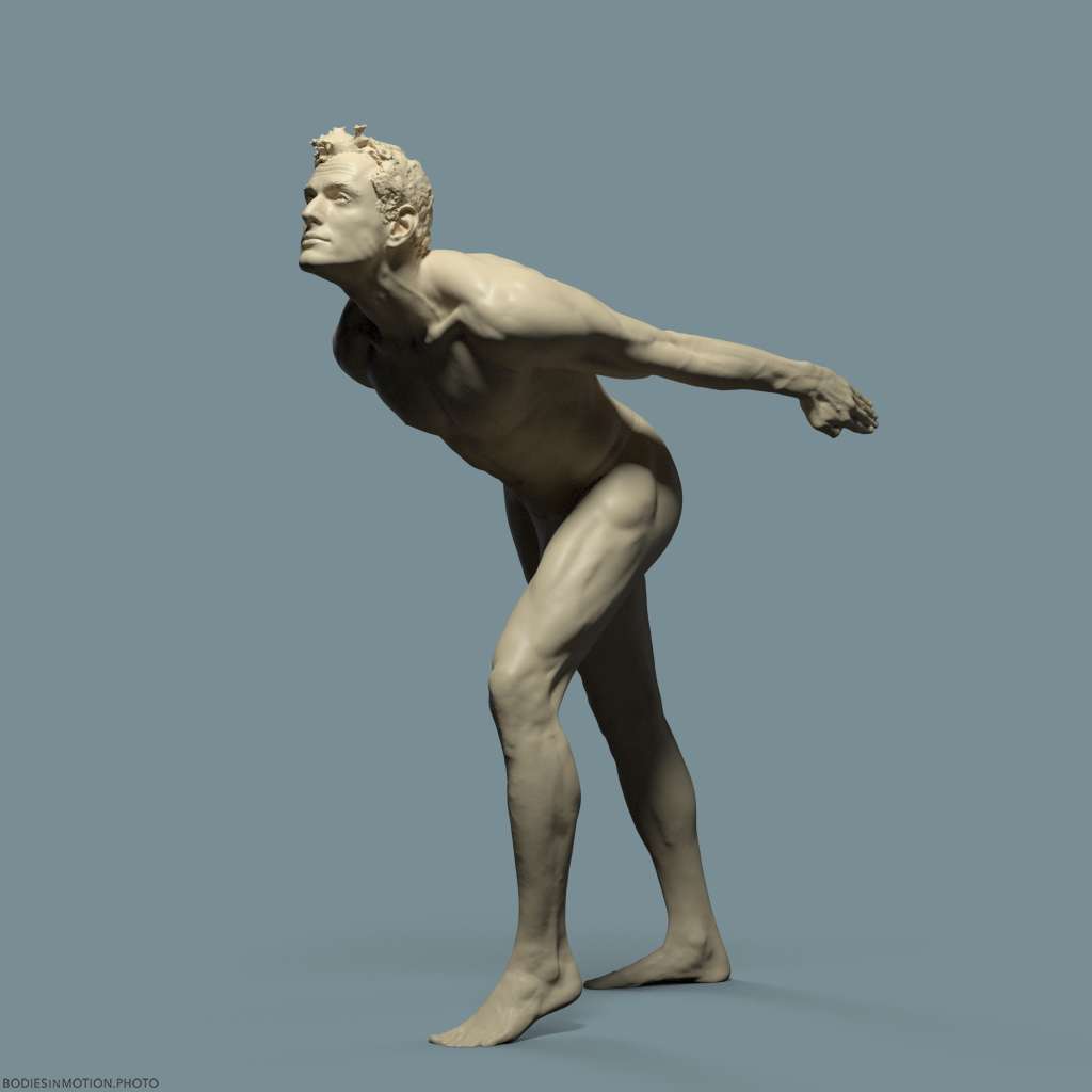 BaseMale pose 3 keyLightBlue — figure reference