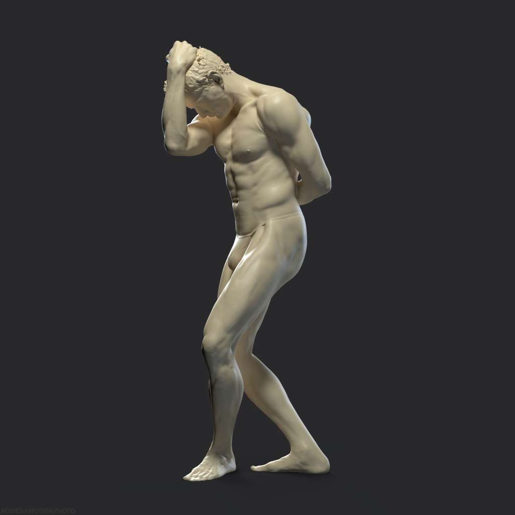 BaseMale pose 4 threePoint — figure reference