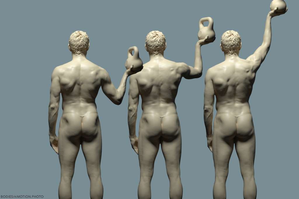 BaseMale shoulder press keyLightBlue — figure reference