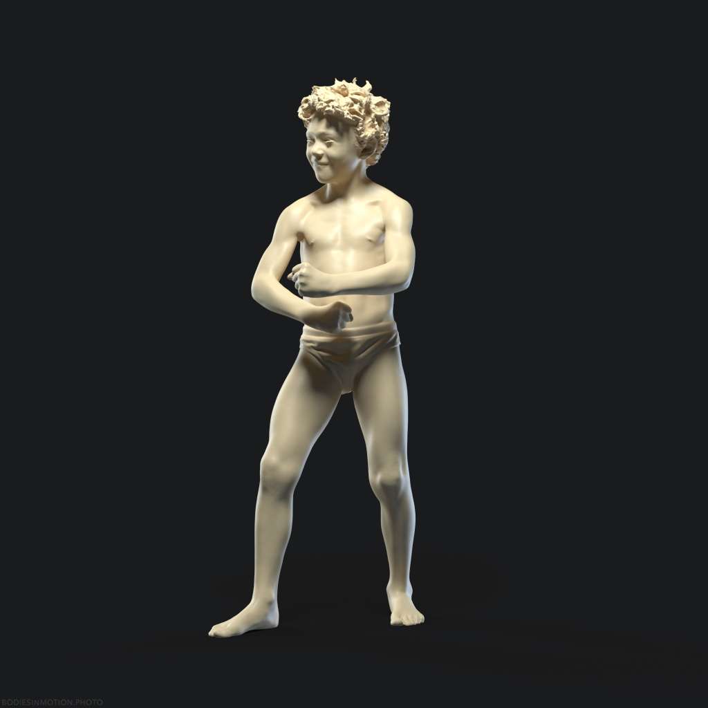 Child pose 1 threePoint — figure reference