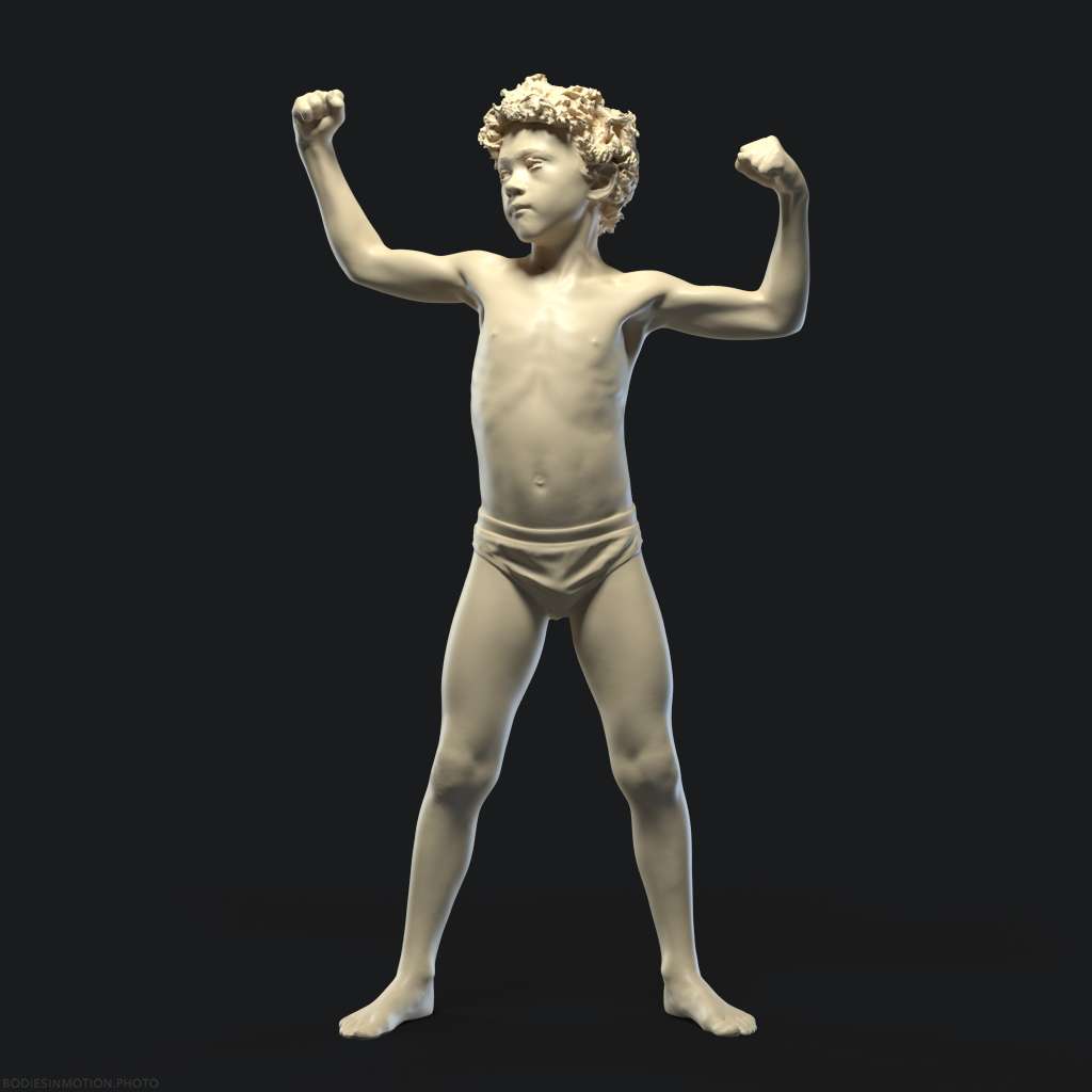 Child pose 2 threePoint — figure reference
