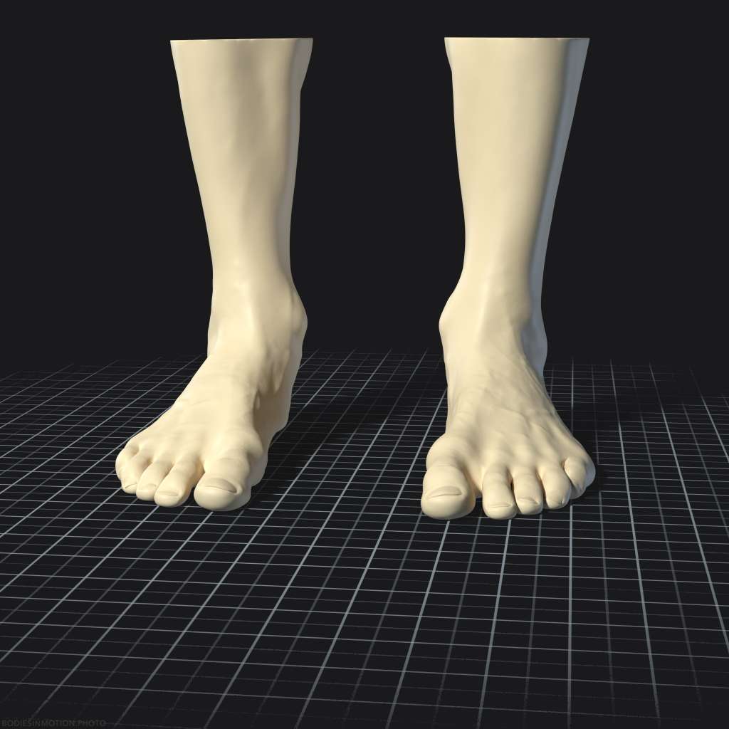 MaleFoot pair neutral v2 threePoint — figure reference