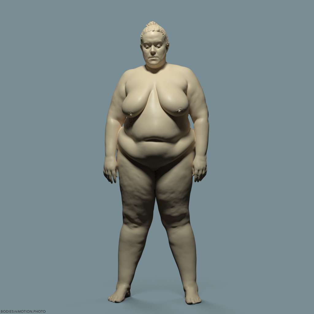Large Female neutral keyLightBlue — figure reference