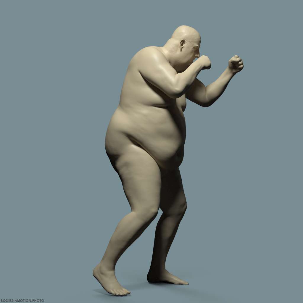 LargeMale pose 2 keyLightBlue — figure reference