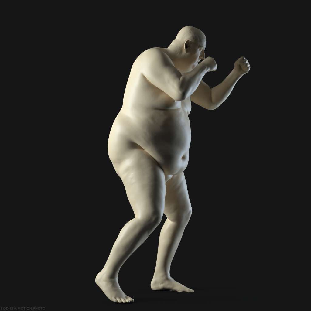 LargeMale pose 2 rim — figure reference