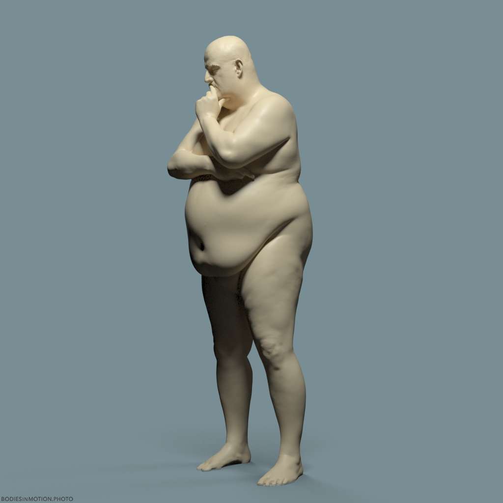 LargeMale pose 3 keyLightBlue — figure reference