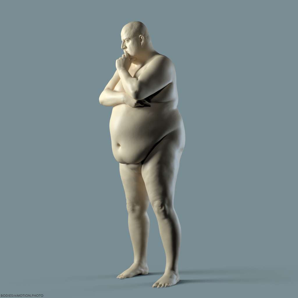 LargeMale pose 3 rim — figure reference