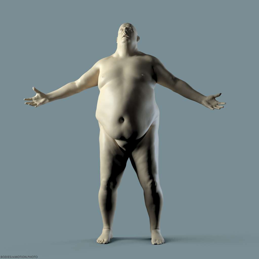 LargeMale pose 4 rim — figure reference