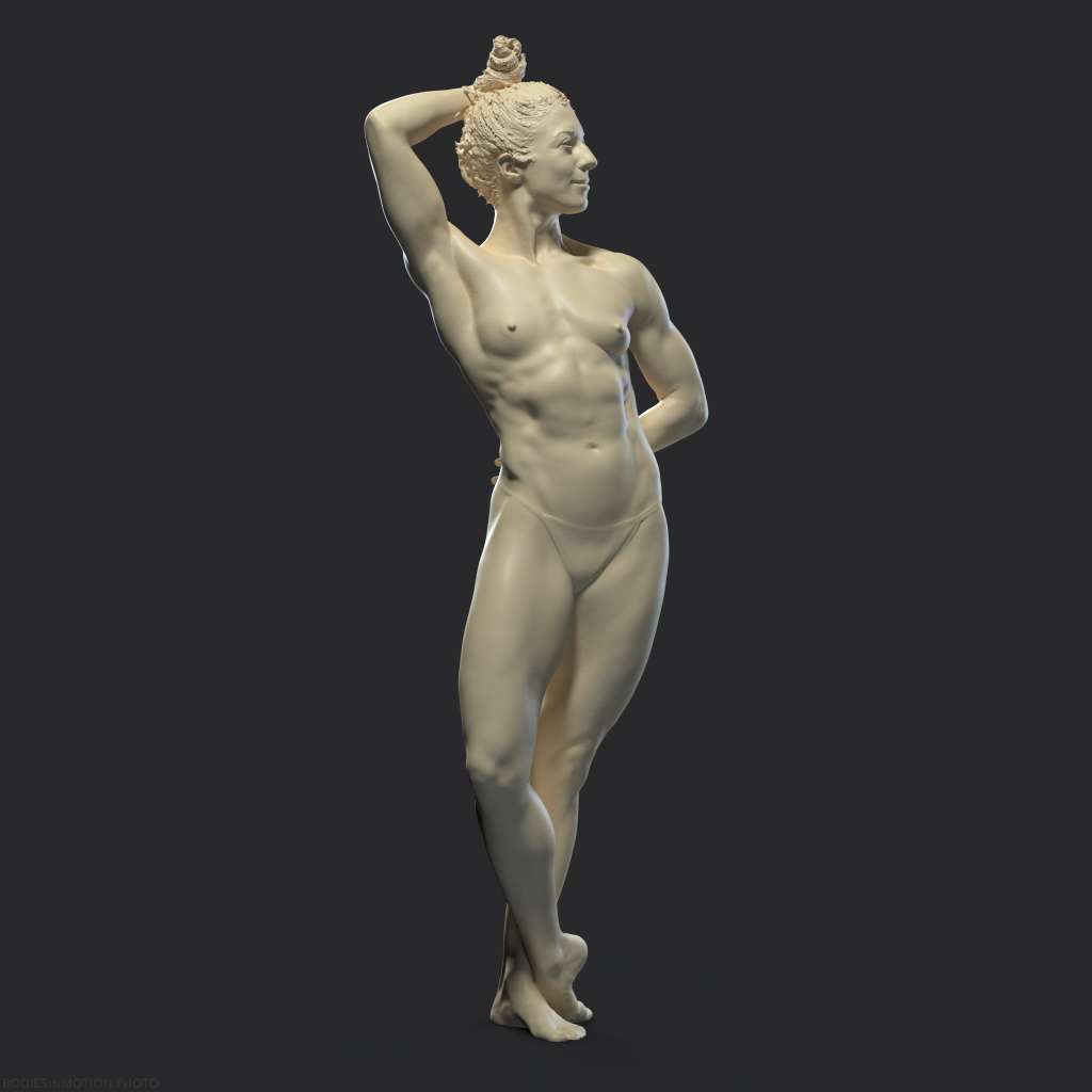 MuscularFemale pose 1 threePoint — figure reference
