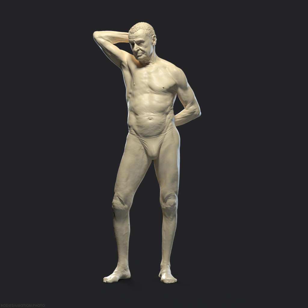 OldMale pose 1 threePoint — figure reference