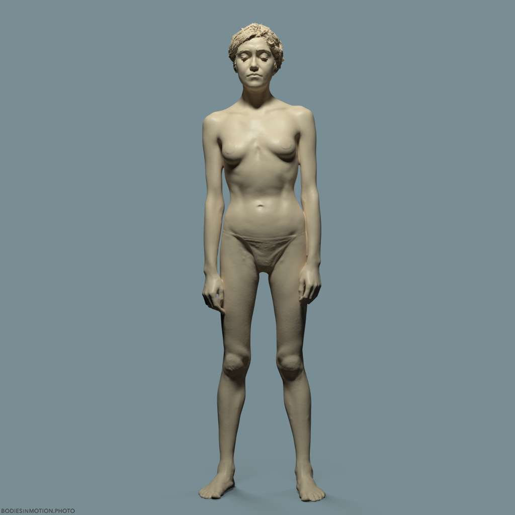 Skinny Female neutral keyLightBlue — figure reference