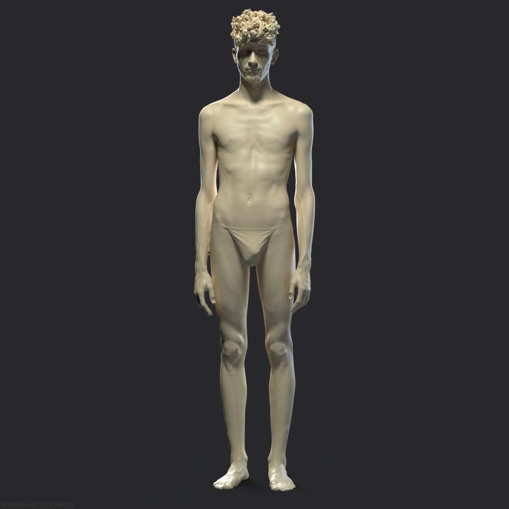 Skinny Male neutral threePoint — figure reference