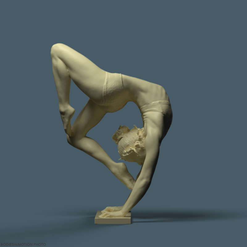 Female Handbalance Contortion 35 keyLightBlue — figure reference