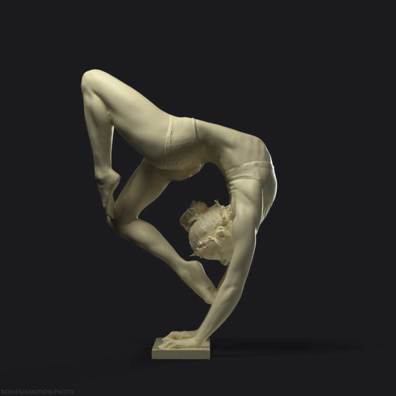Female Handbalance Contortion 35 threePointDark — figure reference