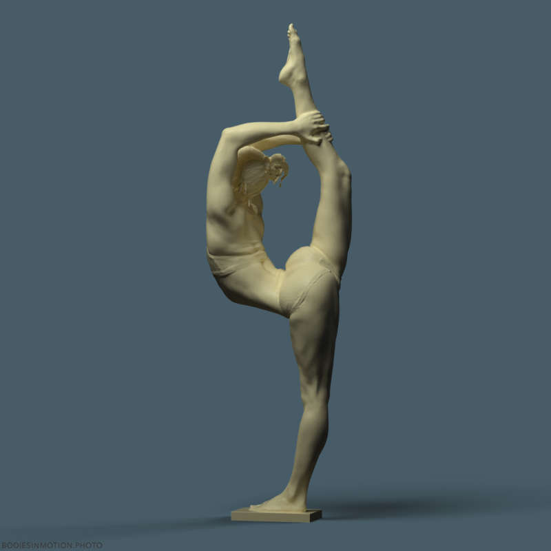 Female Handbalance Contortion 37 keyLightBlue — figure reference