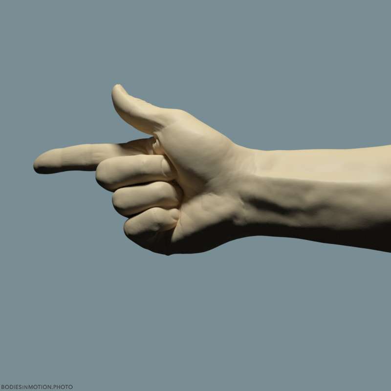 Athletic Male Hand 28 FingerPoint keyLightBlue — figure reference