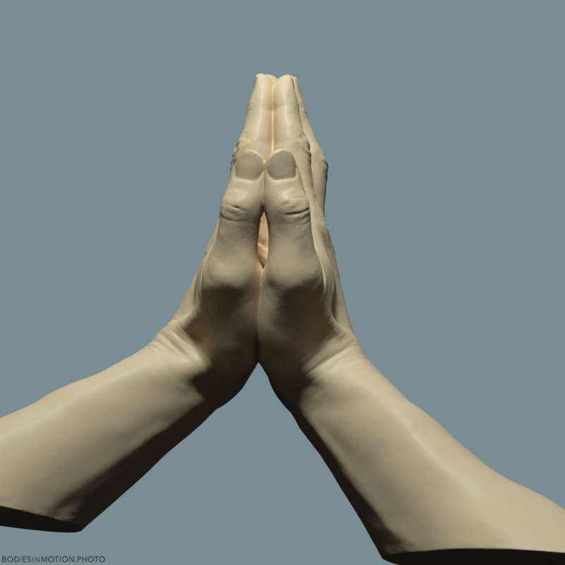 Athletic Male Hand 52 handsTogetherPray keyLightBlue — figure reference