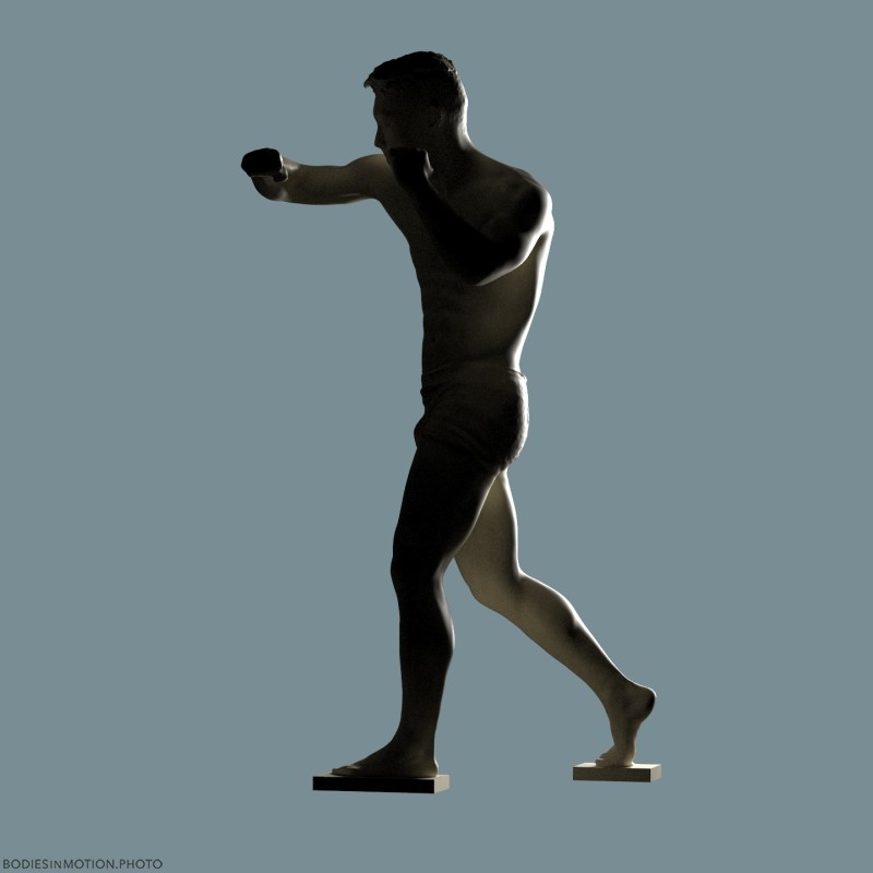 Kickboxing 30 rimMidBlue — figure reference
