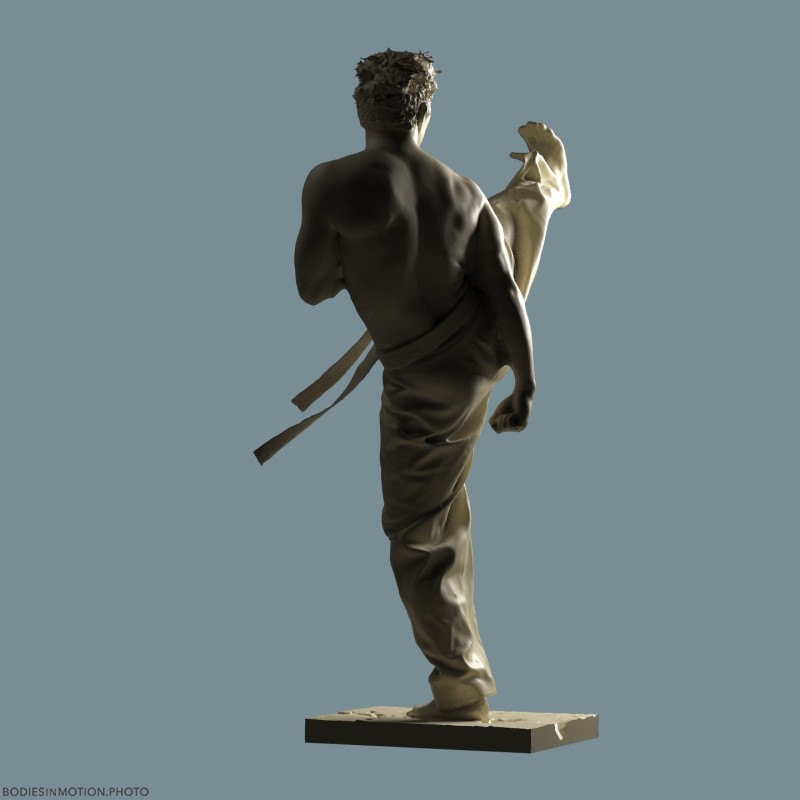 Taekwondo 10 backLitBlue — figure reference