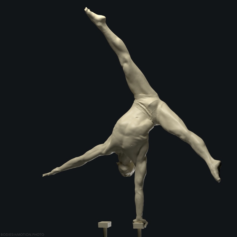 Male handbalancing 11 threePointDark — figure reference