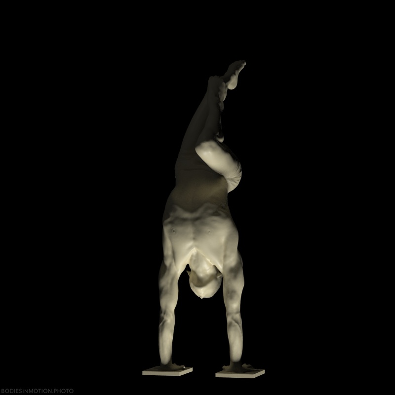 Male handbalancing 4 bottomlitBlack — figure reference