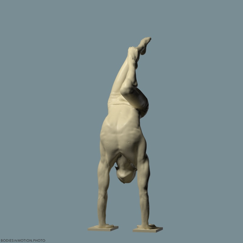 Male handbalancing 4 keyLightBlue — figure reference