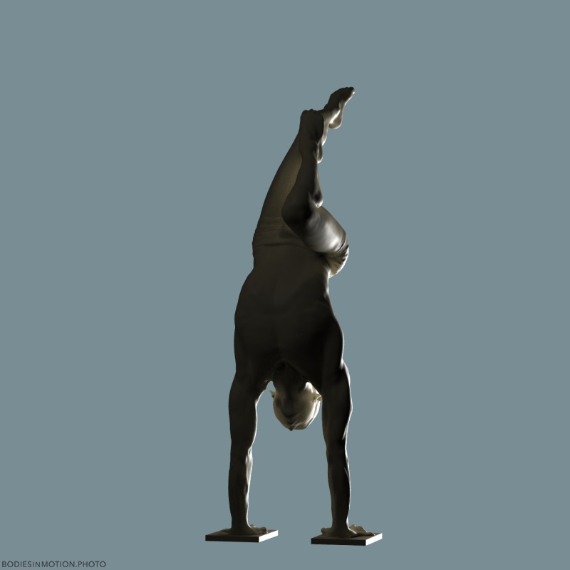 Male handbalancing 4 rimMidBlue — figure reference