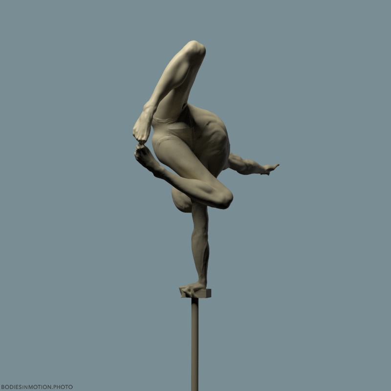 Male handbalancing 41 keyLightBlue — figure reference