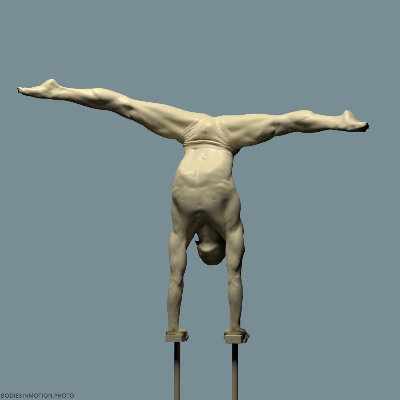 Male handbalancing 9 keyLightBlue — figure reference