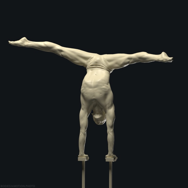 Male handbalancing 9 threePointDark — figure reference